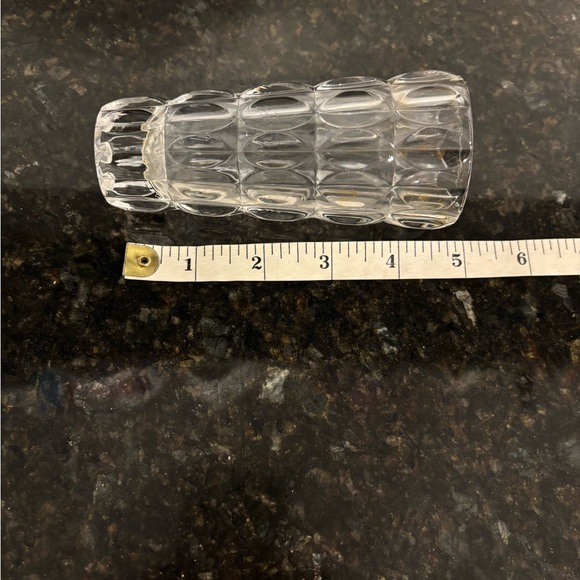 5” Cut Glass Flower Bud Vase - Picture 8 of 8